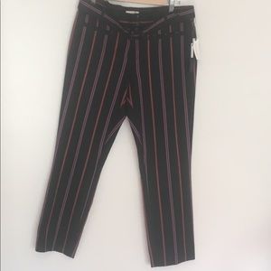 NWT Anthropologie Stripe Essential Slim Trouser